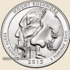 USA 25 cent (20) MOUNT RUSHMORE '' Nemzeti Parkok '' 2013 UNC !